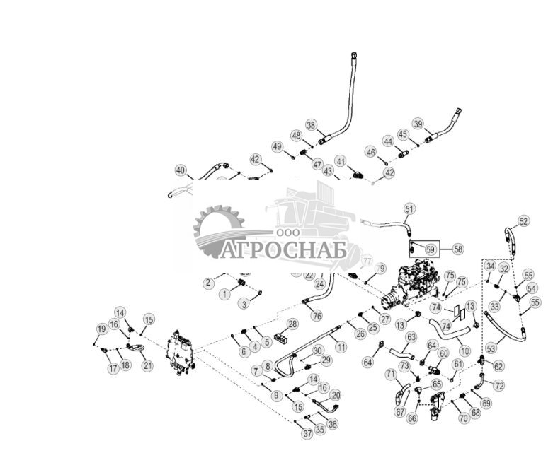 Main Hydraulic Plumbing with Bypass, Manual Controls, Single Speed - ST1591 183.jpg